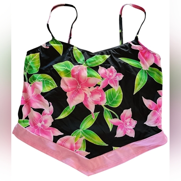 Vintage Sessa Swim Floral Tankini Top 14 Bottom 10 Women's Bikini Set - Picture 2 of 14